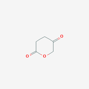 molecular formula C5H6O3 B3192078 Tetrahydropyran-2,5-dione CAS No. 60833-12-7