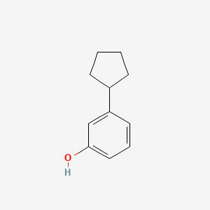 molecular formula C11H14O B3192086 3-Cyclopentylphenol CAS No. 60834-87-9