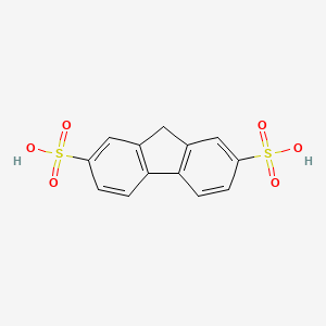 molecular formula C13H10O6S2 B3192101 9H-fluorene-2,7-disulfonic Acid CAS No. 60913-39-5