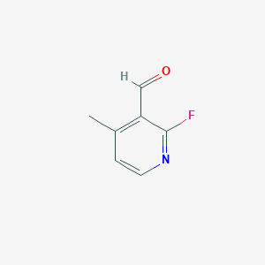 molecular formula C7H6FNO B3192109 2-Fluoro-4-methylnicotinaldehyde CAS No. 609771-39-3