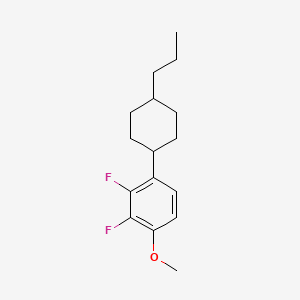 molecular formula C16H22F2O B3192116 trans-2,3-Difluoro-1-methoxy-4-(4-propyl-cyclohexyl)-benzene CAS No. 609779-51-3
