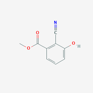 molecular formula C9H7NO3 B3192121 Methyl 2-cyano-3-hydroxybenzoate CAS No. 609805-85-8