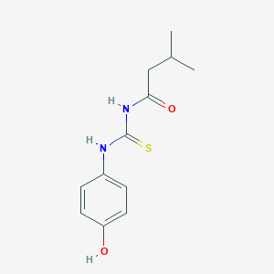 molecular formula C12H16N2O2S B319213 N-[(4-hydroxyphenyl)carbamothioyl]-3-methylbutanamide 