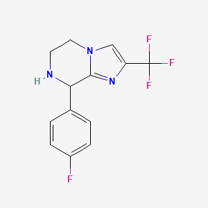 8-(4-Fluorophenyl)-2-(trifluoromethyl)-5,6,7,8-tetrahydroimidazo[1,2-a]pyrazine