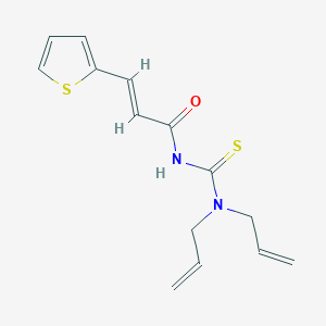 molecular formula C14H16N2OS2 B319218 N,N-diallyl-N'-[3-(2-thienyl)acryloyl]thiourea 