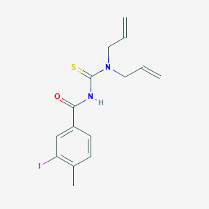 molecular formula C15H17IN2OS B319222 N,N-diallyl-N'-(3-iodo-4-methylbenzoyl)thiourea 