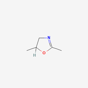 molecular formula C5H9NO B3192241 Oxazole, 4,5-dihydro-2,5-dimethyl- CAS No. 6159-22-4