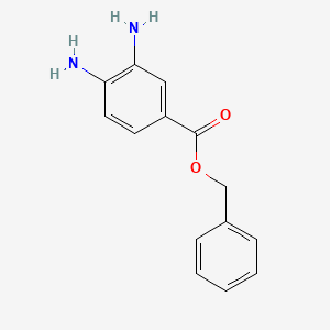 molecular formula C14H14N2O2 B3192256 Benzyl 3,4-diaminobenzoate CAS No. 616224-19-2