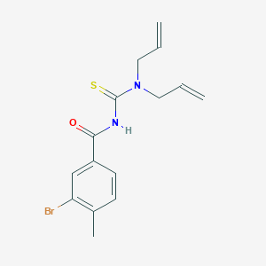 molecular formula C15H17BrN2OS B319226 N,N-diallyl-N'-(3-bromo-4-methylbenzoyl)thiourea 