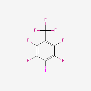 molecular formula C7F7I B3192280 1,2,4,5-Tetrafluoro-3-iodo-6-(trifluoromethyl)benzene CAS No. 61794-43-2
