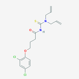 molecular formula C17H20Cl2N2O2S B319229 N,N-diallyl-N'-[4-(2,4-dichlorophenoxy)butanoyl]thiourea 