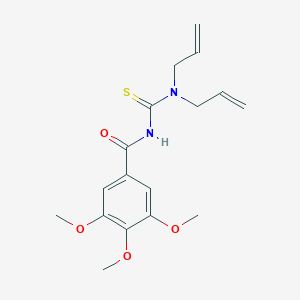 molecular formula C17H22N2O4S B319230 N,N-diallyl-N'-(3,4,5-trimethoxybenzoyl)thiourea 