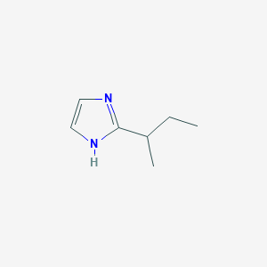 molecular formula C7H12N2 B3192302 1H-Imidazole, 2-(1-methylpropyl)- CAS No. 61893-06-9