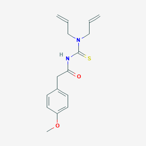 molecular formula C16H20N2O2S B319231 N,N-diallyl-N'-[(4-methoxyphenyl)acetyl]thiourea 