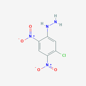 molecular formula C6H5ClN4O4 B3192317 (5-Chloro-2,4-dinitrophenyl)hydrazine CAS No. 62088-24-8