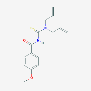 molecular formula C15H18N2O2S B319234 N-[(diallylamino)carbonothioyl]-4-methoxybenzamide 