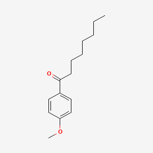 molecular formula C15H22O2 B3192340 1-(4-Methoxyphenyl)octan-1-one CAS No. 62170-25-6