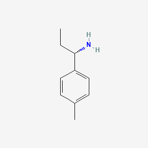 molecular formula C10H15N B3192368 (S)-1-P-Tolylpropan-1-amine CAS No. 623143-32-8