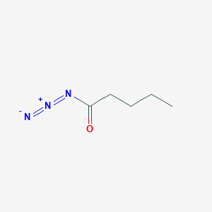 molecular formula C5H9N3O B3192371 Pentanoyl azide CAS No. 62384-22-9