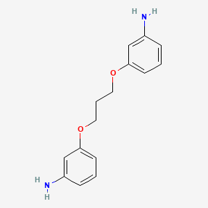 molecular formula C15H18N2O2 B3192377 3-[3-(3-Aminophenoxy)propoxy]aniline CAS No. 6245-49-4