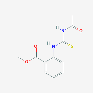 molecular formula C11H12N2O3S B319241 Methyl 2-{[(acetylamino)carbonothioyl]amino}benzoate 