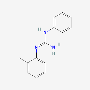 molecular formula C14H15N3 B3192420 1-(2-Methylphenyl)-3-phenylguanidine CAS No. 6268-14-0