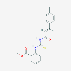Methyl 2-[({[3-(4-methylphenyl)acryloyl]amino}carbothioyl)amino]benzoate