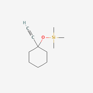 molecular formula C11H20OSi B3192456 Silane, [(1-ethynylcyclohexyl)oxy]trimethyl- CAS No. 62785-90-4