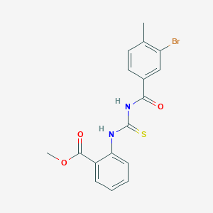 Methyl 2-({[(3-bromo-4-methylbenzoyl)amino]carbothioyl}amino)benzoate