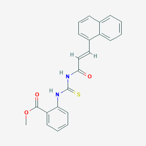 Methyl 2-[({[3-(1-naphthyl)acryloyl]amino}carbothioyl)amino]benzoate