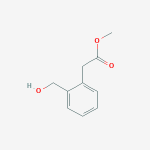 molecular formula C10H12O3 B3192631 Methyl 2-(2-(hydroxymethyl)phenyl)acetate CAS No. 63969-91-5