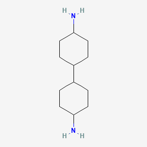 molecular formula C12H24N2 B3192726 [1,1'-Bicyclohexyl]-4,4'-diamine CAS No. 6492-07-5