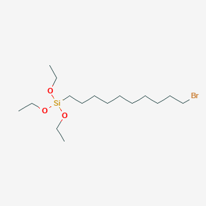 molecular formula C16H35BrO3Si B3192782 Silane, (10-bromodecyl)triethoxy- CAS No. 652159-43-8