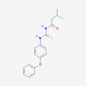molecular formula C18H20N2O2S B319283 3-methyl-N-[(4-phenoxyphenyl)carbamothioyl]butanamide 