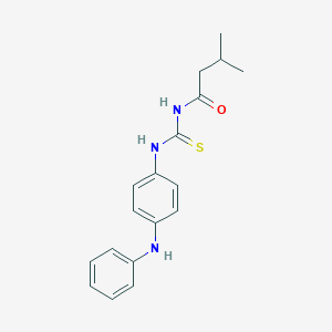 molecular formula C18H21N3OS B319284 N-(4-anilinophenyl)-N'-(3-methylbutanoyl)thiourea 