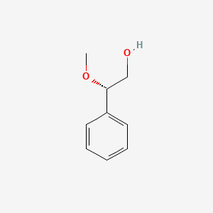 molecular formula C9H12O2 B3192849 (S)-(+)-2-Methoxy-2-phenylethanol CAS No. 66051-01-2