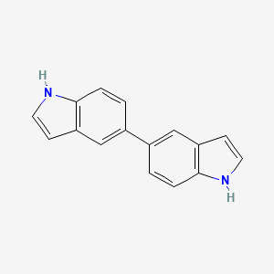 molecular formula C16H12N2 B3192864 5,5'-Bi-1H-indole CAS No. 66134-18-7