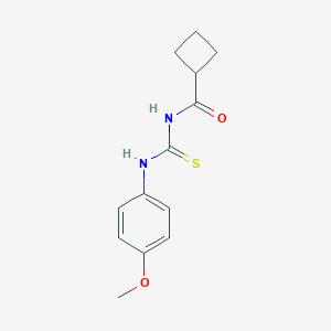 molecular formula C13H16N2O2S B319289 N-[(4-methoxyphenyl)carbamothioyl]cyclobutanecarboxamide 