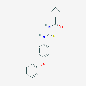 molecular formula C18H18N2O2S B319292 N-[(4-phenoxyphenyl)carbamothioyl]cyclobutanecarboxamide 