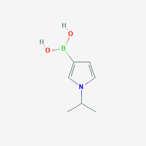 molecular formula C7H12BNO2 B3192922 (1-Isopropyl-1H-pyrrol-3-yl)boronic acid CAS No. 664991-79-1