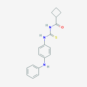 molecular formula C18H19N3OS B319293 N-(4-anilinophenyl)-N'-(cyclobutylcarbonyl)thiourea 