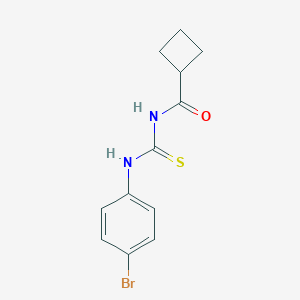 molecular formula C12H13BrN2OS B319294 N-[(4-bromophenyl)carbamothioyl]cyclobutanecarboxamide 