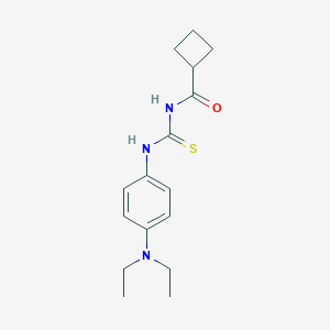 molecular formula C16H23N3OS B319295 N-(cyclobutylcarbonyl)-N'-[4-(diethylamino)phenyl]thiourea 