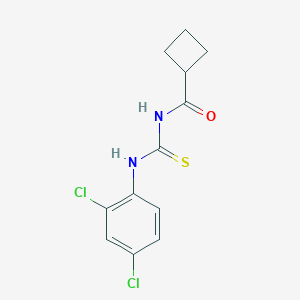 molecular formula C12H12Cl2N2OS B319299 N-[(2,4-dichlorophenyl)carbamothioyl]cyclobutanecarboxamide 
