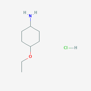 molecular formula C8H18ClNO B3193019 Cyclohexanamine, 4-ethoxy-, hydrochloride, trans- CAS No. 674367-29-4