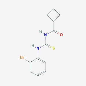molecular formula C12H13BrN2OS B319303 N-[(2-bromophenyl)carbamothioyl]cyclobutanecarboxamide 