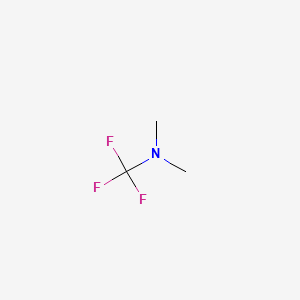 molecular formula C3H6F3N B3193043 1,1,1-Trifluorotrimethylamine CAS No. 677-41-8