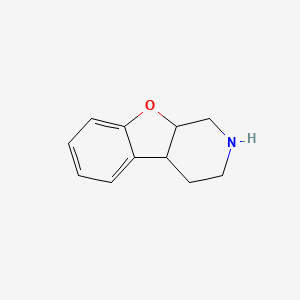 molecular formula C11H13NO B3193081 1,2,3,4,4a,9a-Hexahydrobenzofuro[2,3-c]pyridine CAS No. 6783-76-2