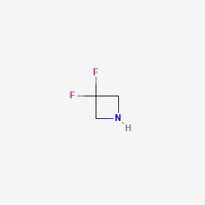 molecular formula C3H5F2N B3193095 3,3-Difluoroazetidine CAS No. 679431-52-8
