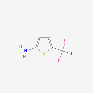 molecular formula C5H4F3NS B3193102 5-(Trifluoromethyl)thiophen-2-amine CAS No. 681444-96-2